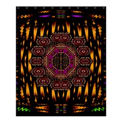 A Flaming Star Is Born On The  Metal Sky Shower Curtain 60  X 72  (medium)  by pepitasart