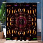 A Flaming Star Is Born On The  Metal Sky Shower Curtain 60  x 72  (Medium)  60 x72  Curtain