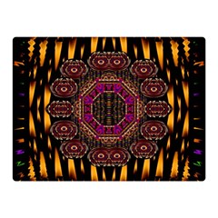 A Flaming Star Is Born On The  Metal Sky Double Sided Flano Blanket (mini)  by pepitasart