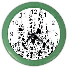 Happiest Castle On Earth Color Wall Clocks by SandiTyche