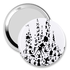 Happiest Castle On Earth 3  Handbag Mirrors by SandiTyche