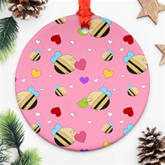 Bee Mine Valentine Ornament (round) by Bigfootshirtshop