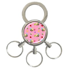 Bee Mine Valentine 3-ring Key Chains by Bigfootshirtshop