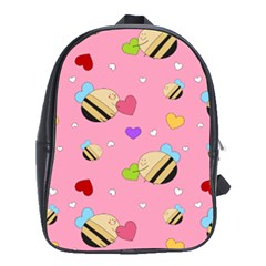 Bee Mine Valentine School Bag (xl) by Bigfootshirtshop