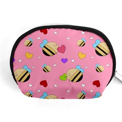 Bee Mine Valentine Accessory Pouches (medium)  by Bigfootshirtshop