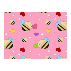 Bee Mine Valentine Double Sided Flano Blanket (mini)  by Bigfootshirtshop