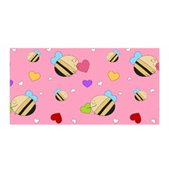 Bee Mine Valentine Satin Wrap by Bigfootshirtshop