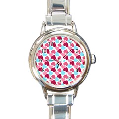 Bold Valentine Heart Round Italian Charm Watch by Bigfootshirtshop