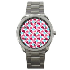 Bold Valentine Heart Sport Metal Watch by Bigfootshirtshop