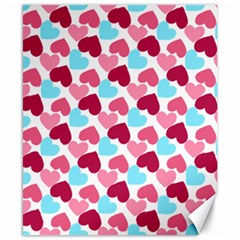 Bold Valentine Heart Canvas 8  X 10  by Bigfootshirtshop