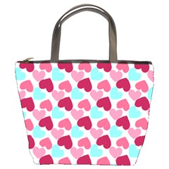 Bold Valentine Heart Bucket Bags by Bigfootshirtshop