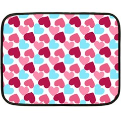 Bold Valentine Heart Double Sided Fleece Blanket (mini)  by Bigfootshirtshop