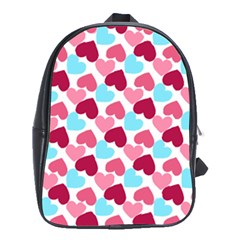 Bold Valentine Heart School Bag (xl) by Bigfootshirtshop