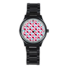 Bold Valentine Heart Stainless Steel Round Watch by Bigfootshirtshop