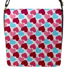 Bold Valentine Heart Flap Messenger Bag (s) by Bigfootshirtshop