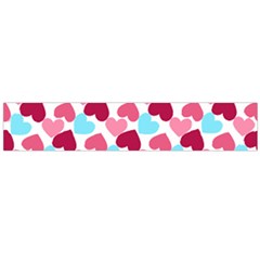 Bold Valentine Heart Large Flano Scarf  by Bigfootshirtshop