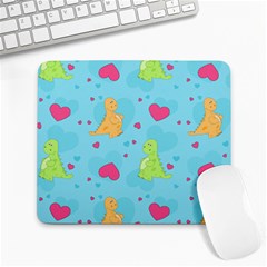 Dinosaur Love Pattern Large Mousepads by Bigfootshirtshop