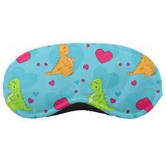 Dinosaur Love Pattern Sleeping Masks by Bigfootshirtshop