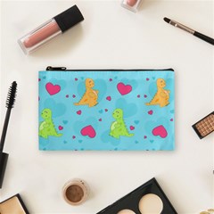 Dinosaur Love Pattern Cosmetic Bag (small)  by Bigfootshirtshop