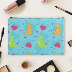 Dinosaur Love Pattern Cosmetic Bag (large)  by Bigfootshirtshop