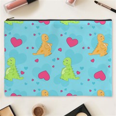 Dinosaur Love Pattern Cosmetic Bag (xxxl)  by Bigfootshirtshop