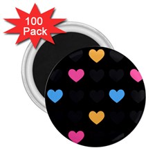 Emo Heart Pattern 2 25  Magnets (100 Pack)  by Bigfootshirtshop