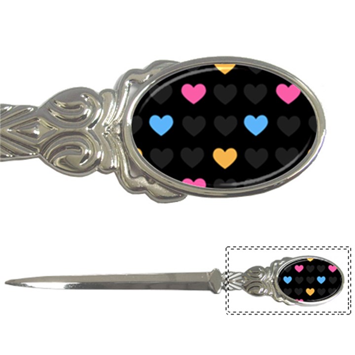 Emo Heart Pattern Letter Openers