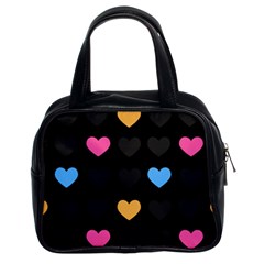 Emo Heart Pattern Classic Handbags (2 Sides) by Bigfootshirtshop