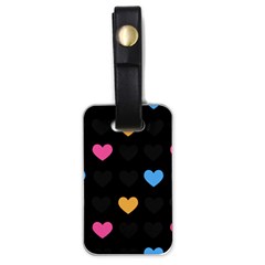 Emo Heart Pattern Luggage Tags (one Side)  by Bigfootshirtshop