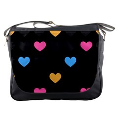 Emo Heart Pattern Messenger Bags by Bigfootshirtshop