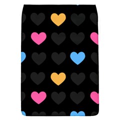 Emo Heart Pattern Flap Covers (s)  by Bigfootshirtshop