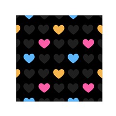 Emo Heart Pattern Small Satin Scarf (square) by Bigfootshirtshop