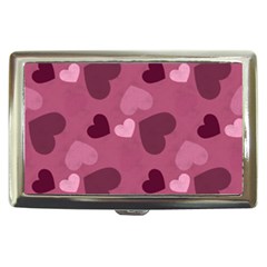 Mauve Valentine Heart Pattern Cigarette Money Cases