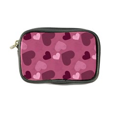 Mauve Valentine Heart Pattern Coin Purse