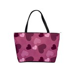 Mauve Valentine Heart Pattern Shoulder Handbags Front