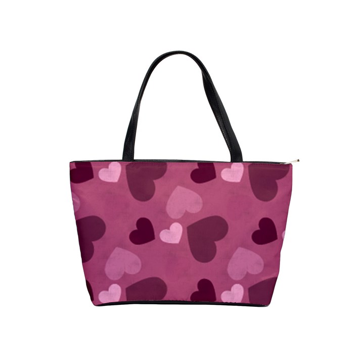 Mauve Valentine Heart Pattern Shoulder Handbags