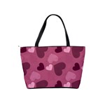 Mauve Valentine Heart Pattern Shoulder Handbags Back