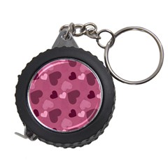 Mauve Valentine Heart Pattern Measuring Tape