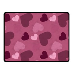 Mauve Valentine Heart Pattern Fleece Blanket (small) by Bigfootshirtshop