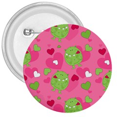 Monster Love Pattern 3  Buttons by Bigfootshirtshop