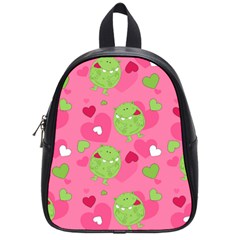 Monster Love Pattern School Bag (small) by Bigfootshirtshop