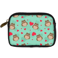 Owl Valentine s Day Pattern Digital Camera Cases by Bigfootshirtshop