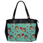 Owl Valentine s Day Pattern Office Handbags Front