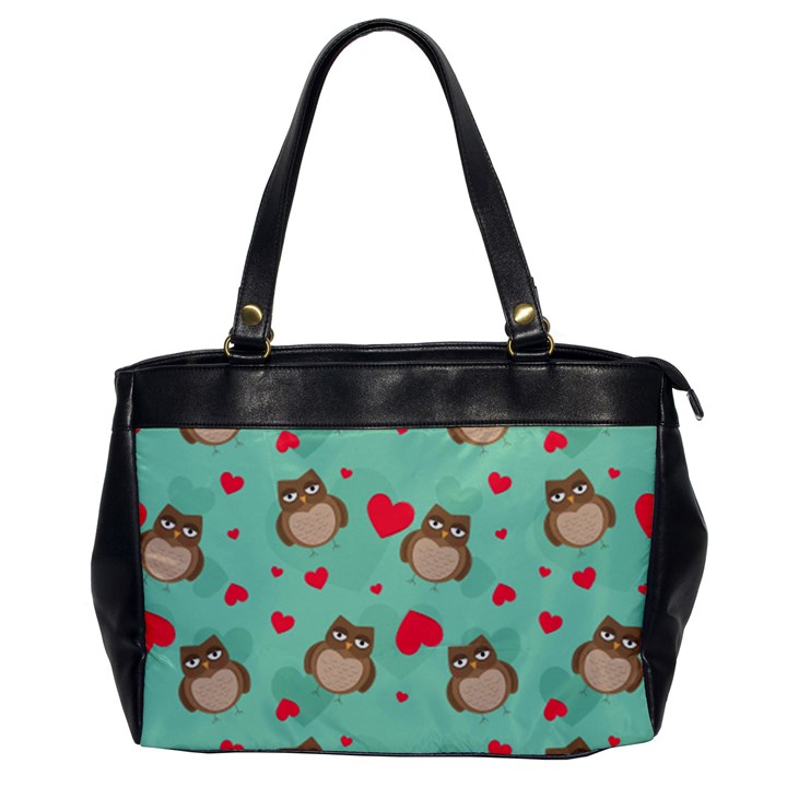 Owl Valentine s Day Pattern Office Handbags