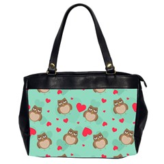 Owl Valentine s Day Pattern Office Handbags (2 Sides)  by Bigfootshirtshop