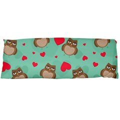 Owl Valentine s Day Pattern Body Pillow Case Dakimakura (two Sides) by Bigfootshirtshop