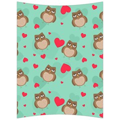 Owl Valentine s Day Pattern Back Support Cushion