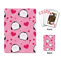 Penguin Love Pattern Playing Card by Bigfootshirtshop