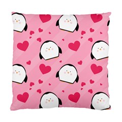 Penguin Love Pattern Standard Cushion Case (one Side) by Bigfootshirtshop