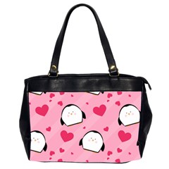 Penguin Love Pattern Office Handbags (2 Sides)  by Bigfootshirtshop